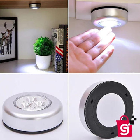 1 Pcs Mini Wireless Push Touch Wall Light